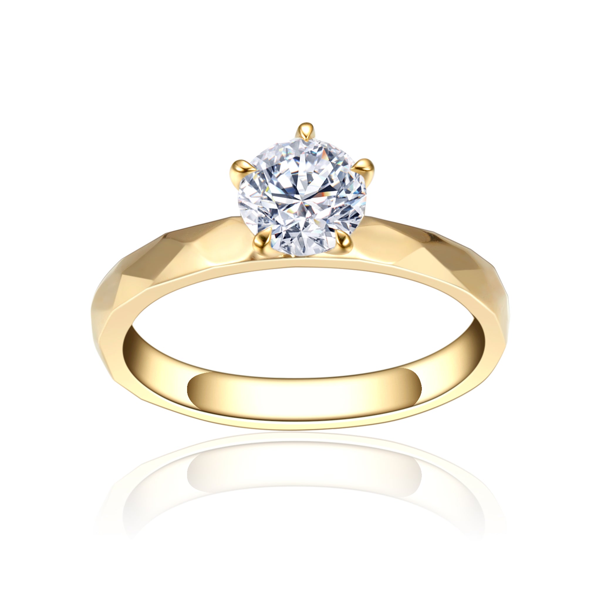 Diamond Textured Ring (0.30ct ~ 1.50ct) – ETERBLISS