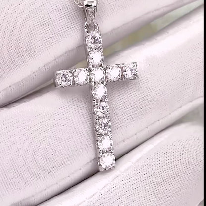 Diamond Cross Pendant (Total 1.30ct)