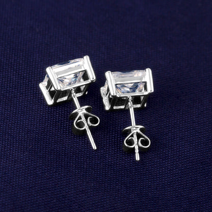 Princess Cut Studs (Double - 両耳）(0.30ct ~ 1.50ct)