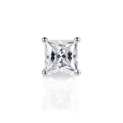 Princess Cut Stud (Single - 片耳) (0.30ct ~ 1.50ct)