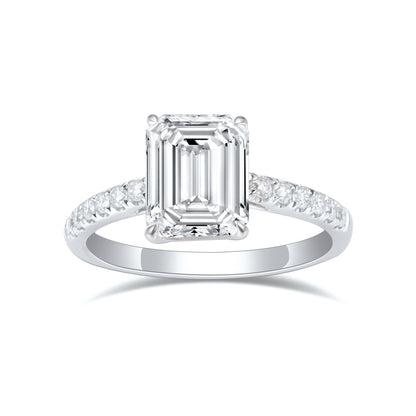 Emerald Cut Diamond Half-Eternity Ring (0.30ct ~ 1.50ct)