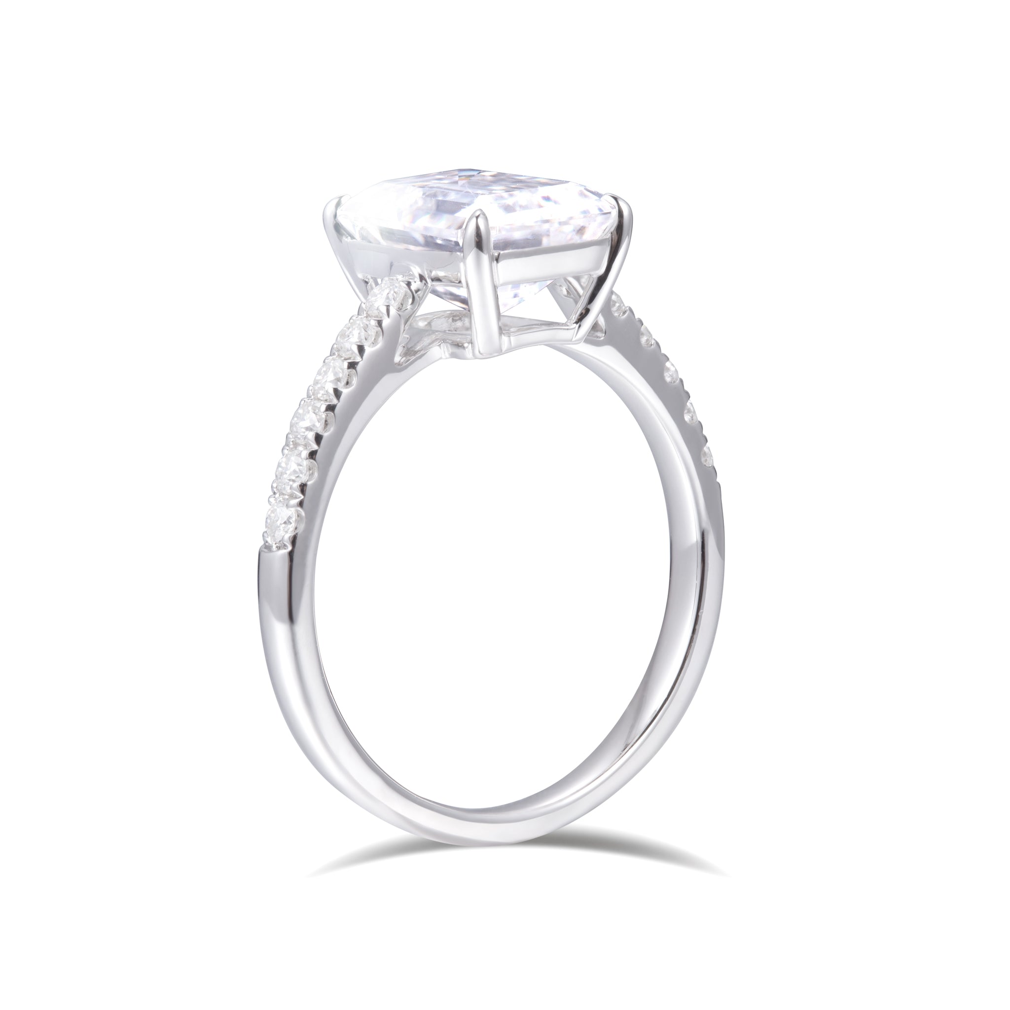 Emerald Cut Diamond Half-Eternity Ring (0.30ct ~ 1.50ct) – ETERBLISS