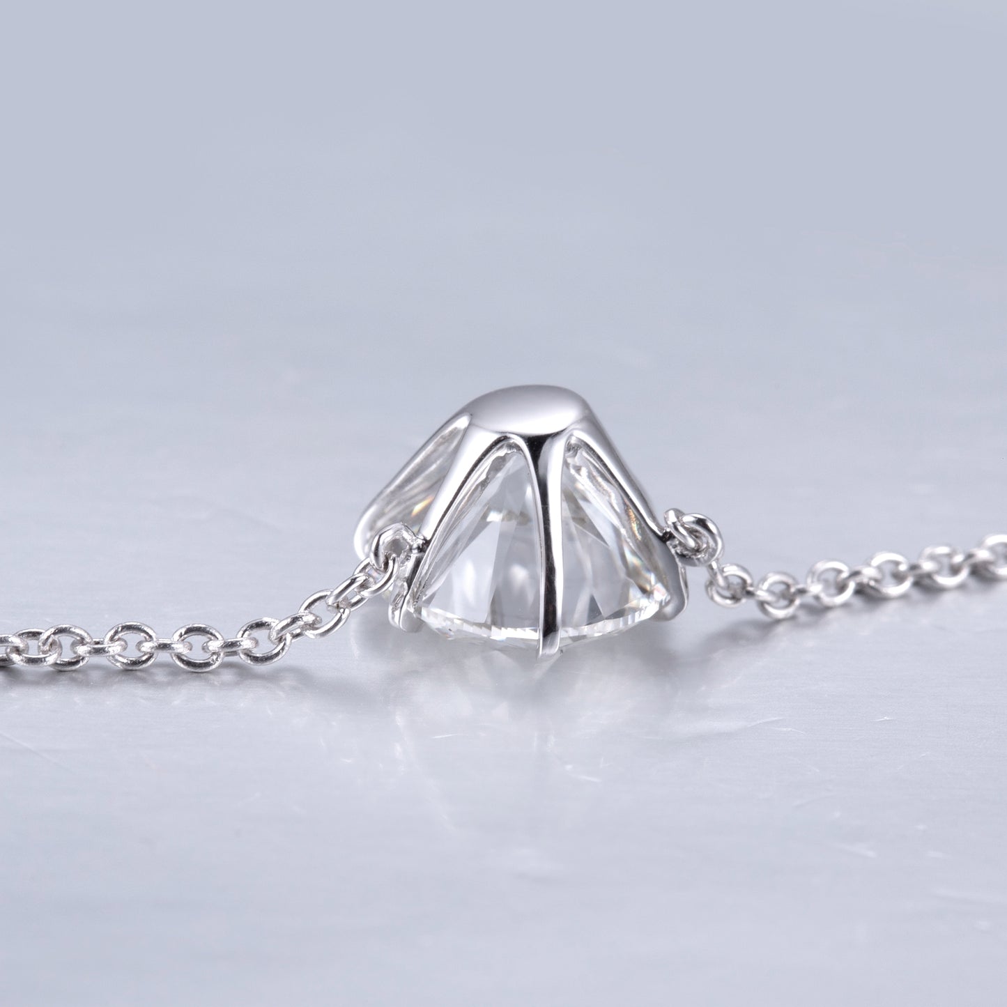 6 Prong Simple Diamond Pendant (0.30ct ~ 1.50ct)