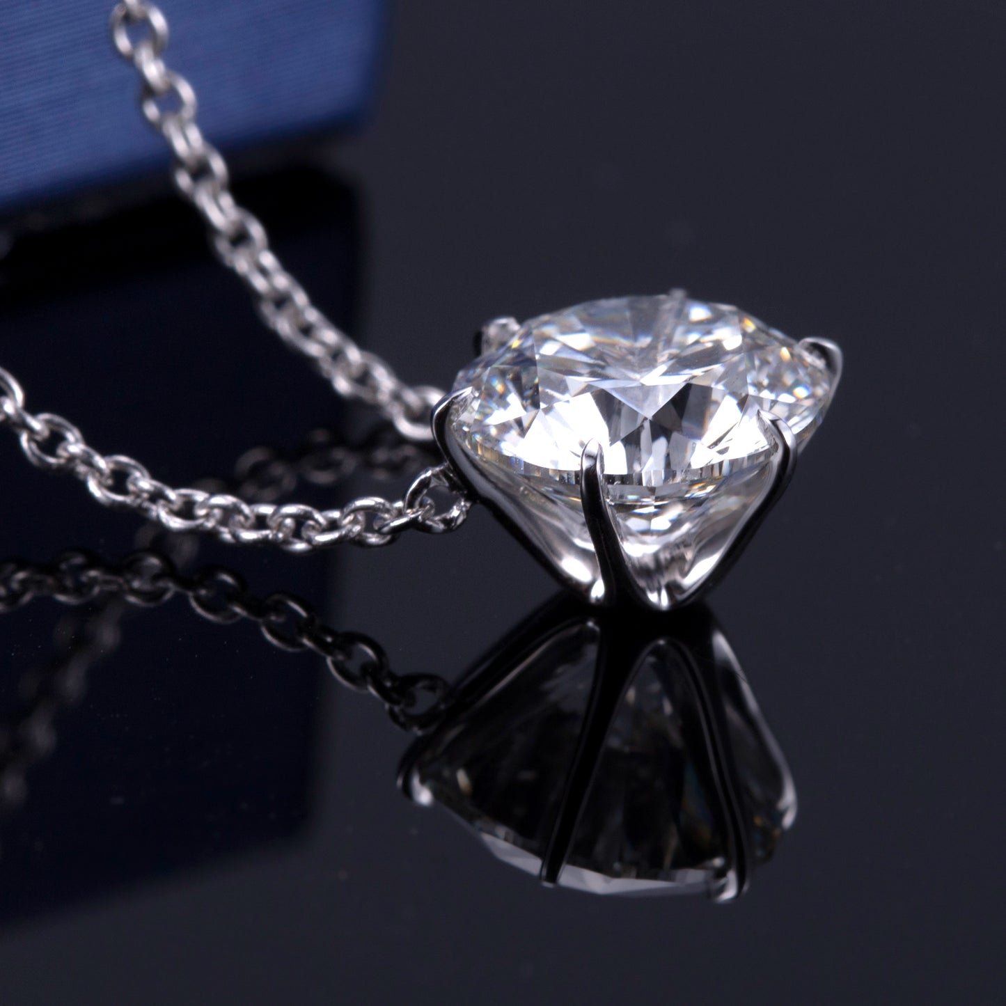 6 Prong Simple Diamond Pendant (0.30ct ~ 1.50ct)