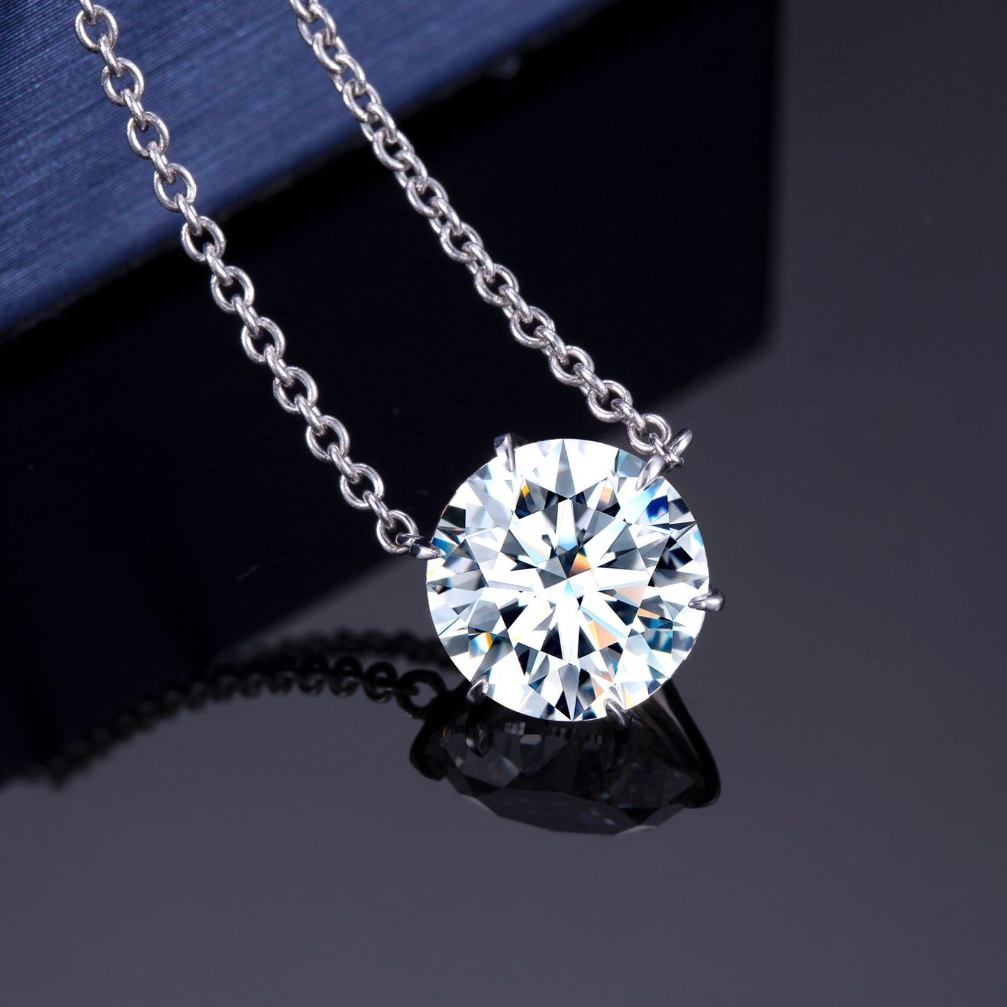 6 Prong Simple Diamond Pendant (0.30ct ~ 1.50ct)