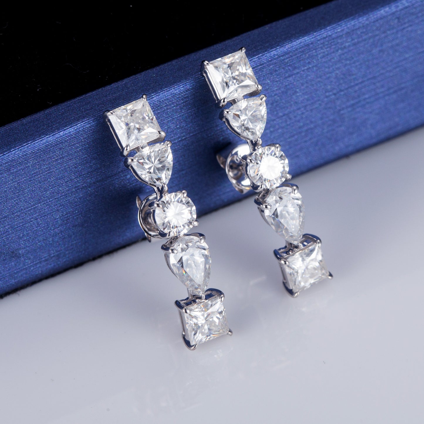 Multi Shape Diamonds Pierce (Total 1.68ct + 1.68ct)