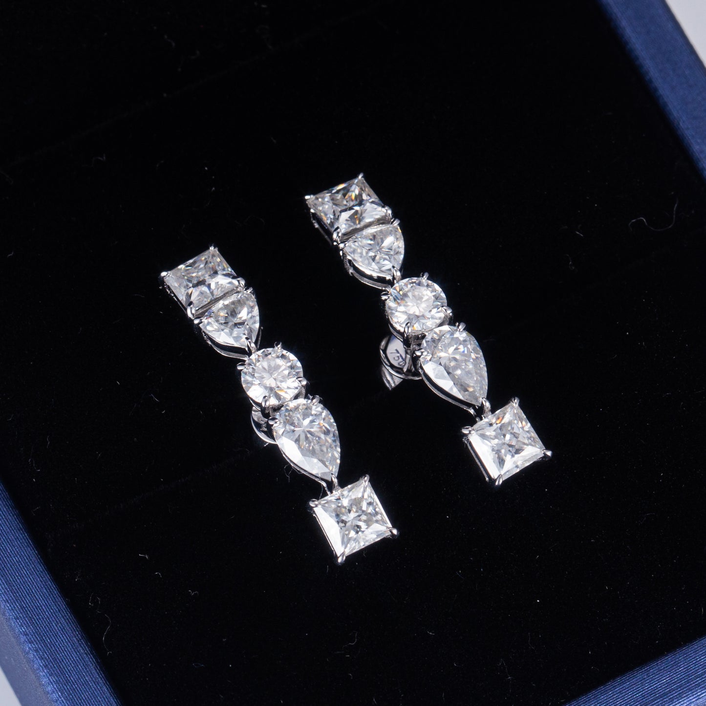 Multi Shape Diamonds Pierce (Total 1.68ct + 1.68ct)