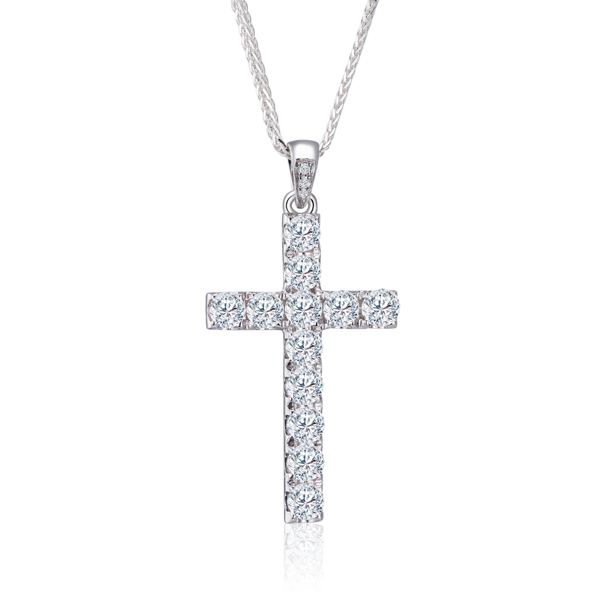 Diamond Cross Pendant (Total 1.30ct)