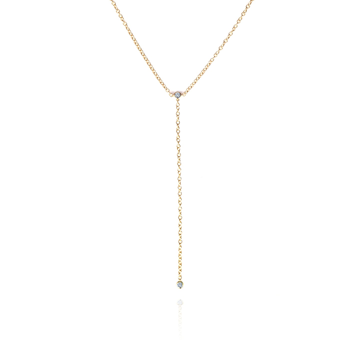 Y Line Diamond Necklace (Total 0.07ct)