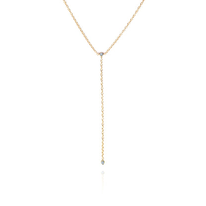 Y Line Diamond Necklace (Total 0.07ct)