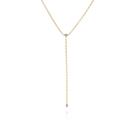 Y Line Diamond Necklace (Total 0.07ct)