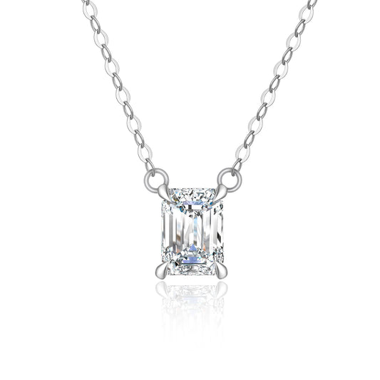 Emerald Cut Diamond Pendant (0.30ct ~ 1.50ct)