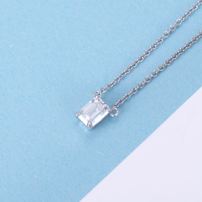 Emerald Cut Diamond Pendant (0.30ct ~ 1.50ct)