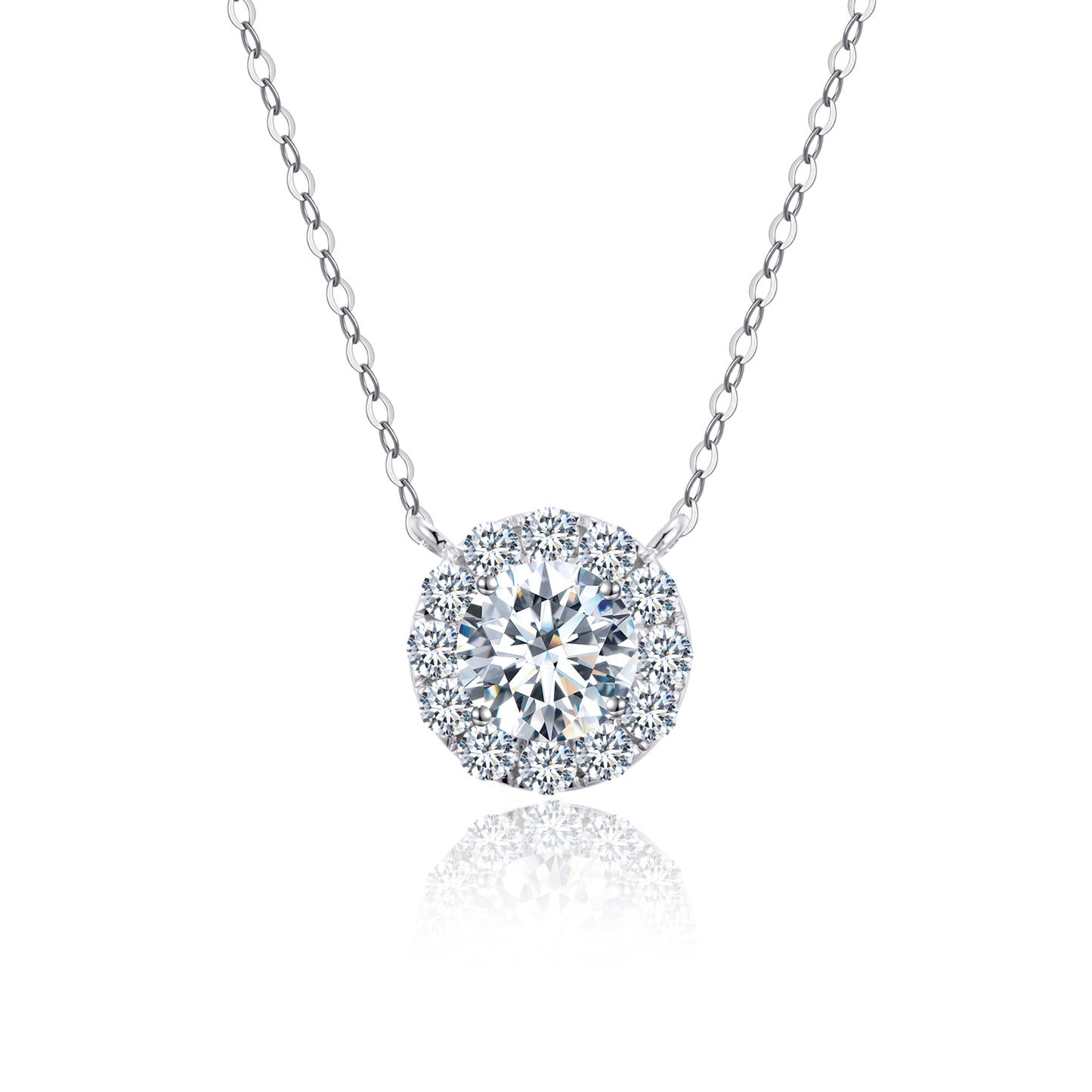 Halo Diamond Pendant (0.30ct ~ 1.50ct)