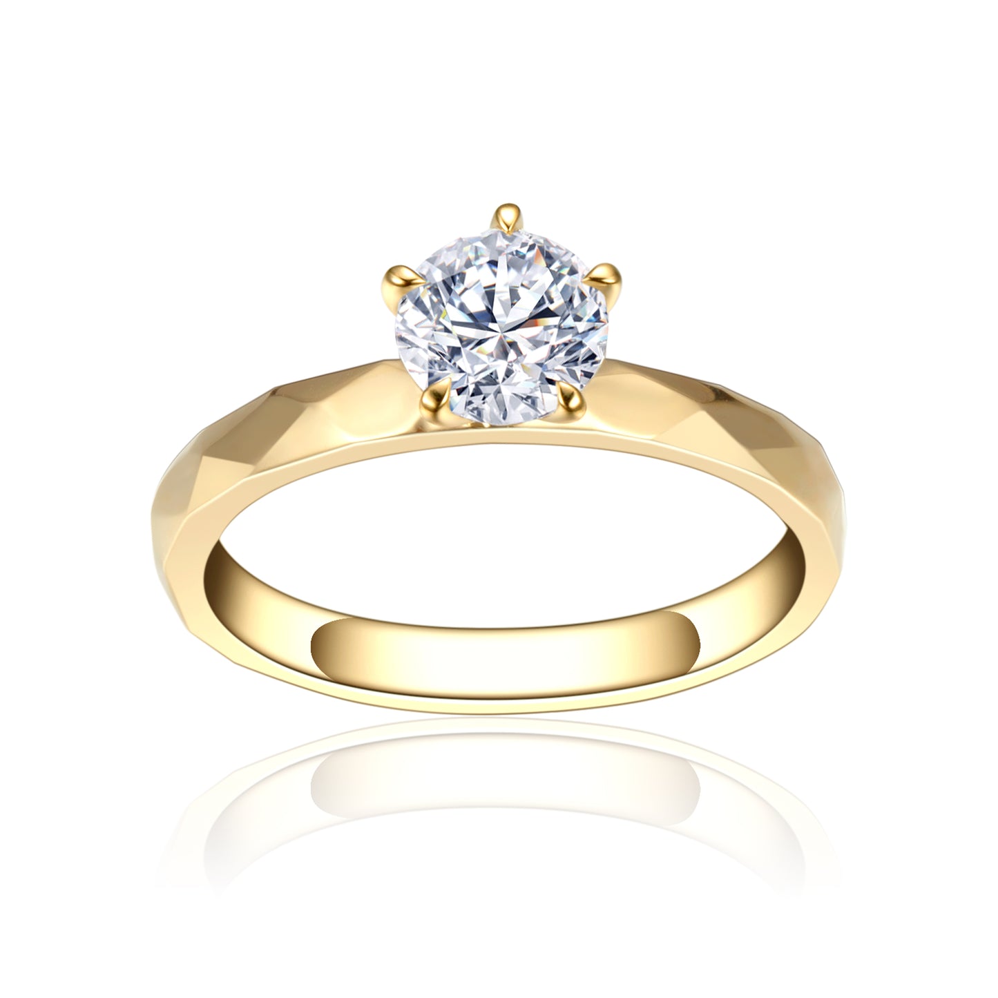 Diamond Textured Ring (0.30ct ~ 1.50ct)